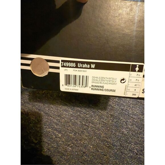 NEW in Box Vintage adidas Uraha Blue/Slvr/Wht Womens Running 2007 FOR COLLECTORS - Picture 3 of 11